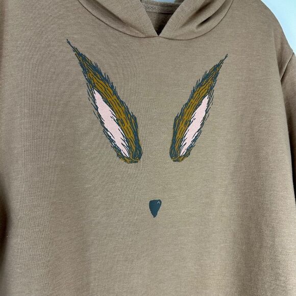 Anybody Lot of 2 Hoodies Rabbit Face & Fox Face Relaxed Fit Knit Top Size XL - Picture 3 of 9